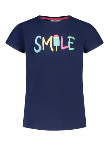 Topo Koszulka "Smile" w kolorze granatowym