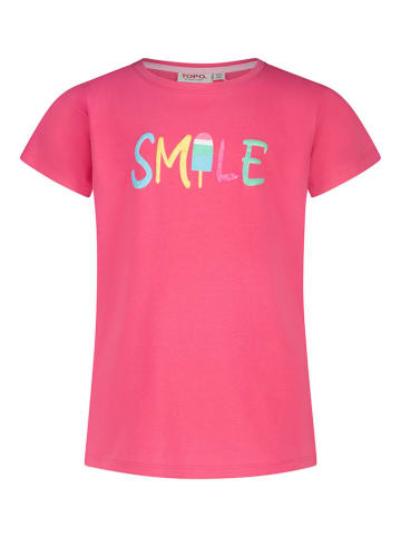 Topo Koszulka "Smile" w kolorze różowym