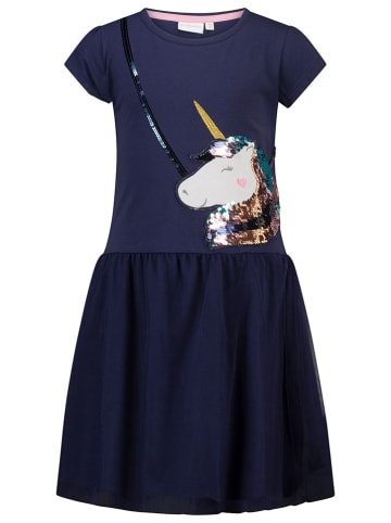 Topo Kleid in Dunkelblau/ Schwarz