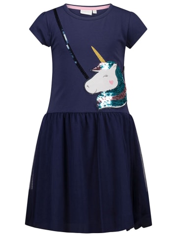 Topo Kleid in Dunkelblau/ Schwarz
