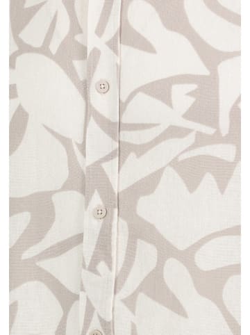 Eight2Nine Hemd in Beige/ Weiß