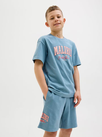 JACK & JONES Junior Szorty dresowe "Kane" w kolorze błękitnym