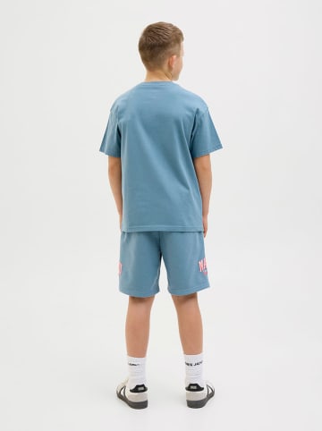 JACK & JONES Junior Sweatshort "Kane" lichtblauw