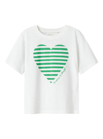name it Shirt wit/groen