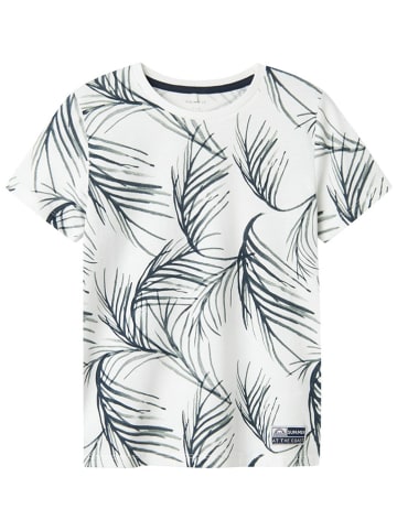 name it Shirt in Weiß/ Grün