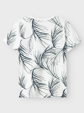 name it Shirt in Weiß/ Grün