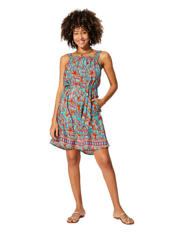 Aller Simplement Jumpsuit in Hellblau/Orange