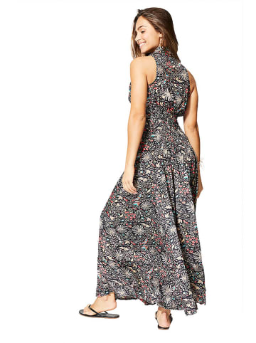 Aller Simplement Kleid in Beige/Schwarz