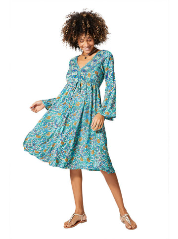 Aller Simplement Kleid in Türkis