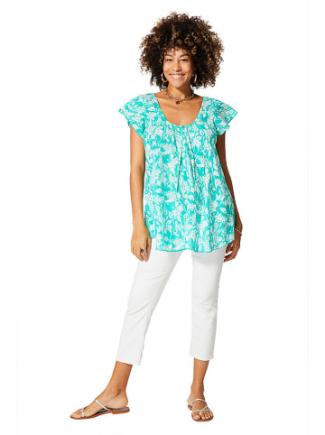 Aller Simplement Bluse in Türkis