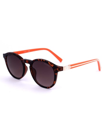 Guess Kinder-Sonnenbrille in Schwarz-Orange/ Braun