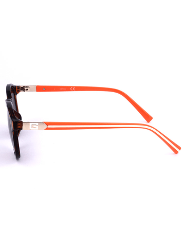 Guess Kinder-Sonnenbrille in Schwarz-Orange/ Braun
