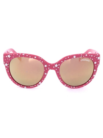 Skechers Kinder-Sonnenbrille in Pink-Weiß/ Hellbraun