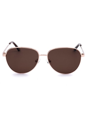 Skechers Kinder-Sonnenbrille in Roségold/ Braun
