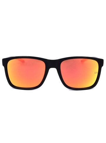 Under Armour Dziecięce okulary przeciwsłoneczne w kolorze czarno-pomarańczowo-żółtym