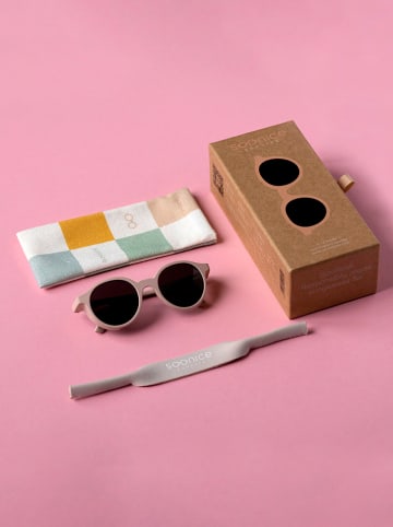 SooNice Kinder-Sonnenbrille in Rosa/ Schwarz
