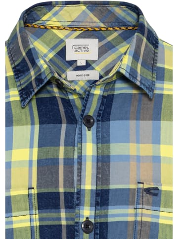 Camel Active Hemd - Regular fit -  in Gelb/ Grün