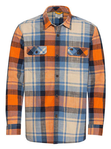 Camel Active Hemd - Regular fit - in Orange/ Blau
