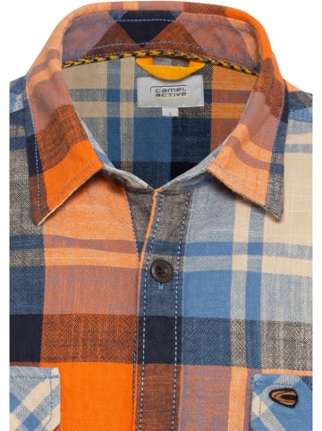 Camel Active Hemd - Regular fit - in Orange/ Blau