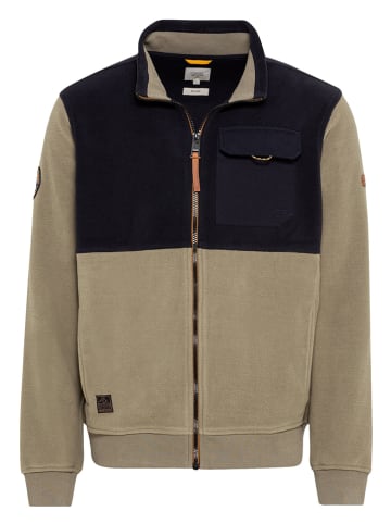 Camel Active Fleece jas kaki/zwart