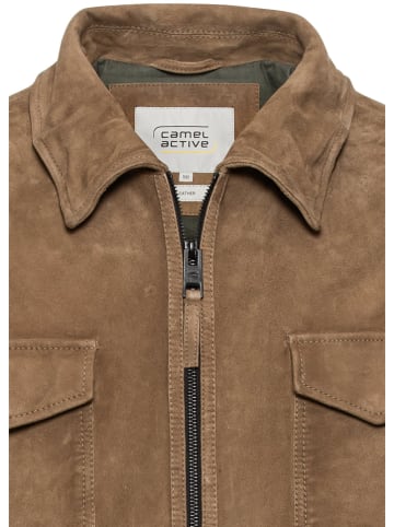 Camel Active Leren jas kaki
