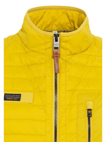 Camel Active Doorgestikte bodywarmer geel