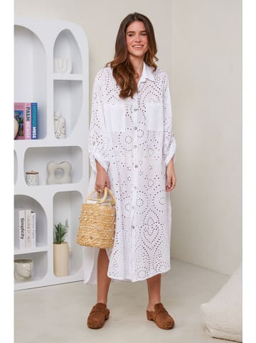Rodier Lin Leinen-Kleid in Weiß