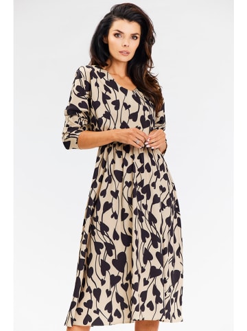 Awama Kleid in Beige