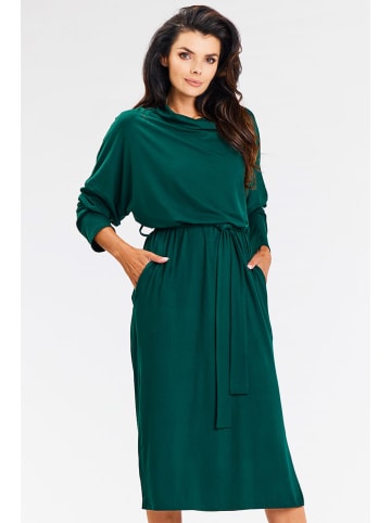 Awama Kleid in Dunkelgrün