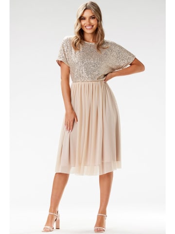 Awama Kleid in Beige