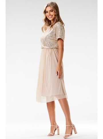 Awama Kleid in Beige