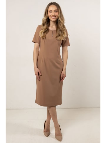 Awama Kleid in Hellbraun