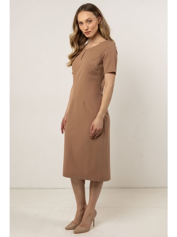 Awama Kleid in Hellbraun
