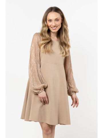 Awama Kleid in Beige