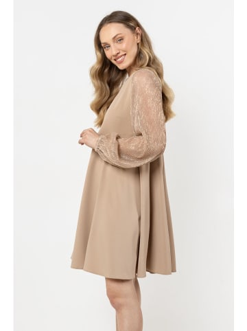 Awama Kleid in Beige