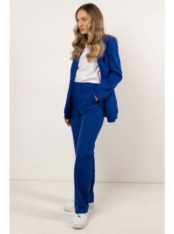 Awama Stoffen broek blauw