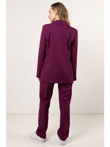 Awama Stoffen broek paars
