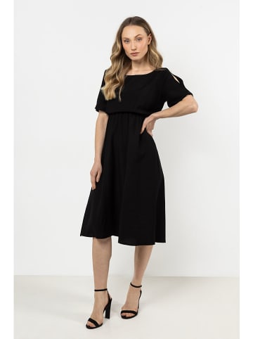 Awama Kleid in Schwarz