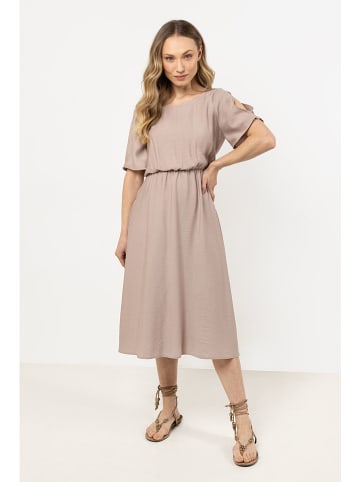 Awama Kleid in Beige