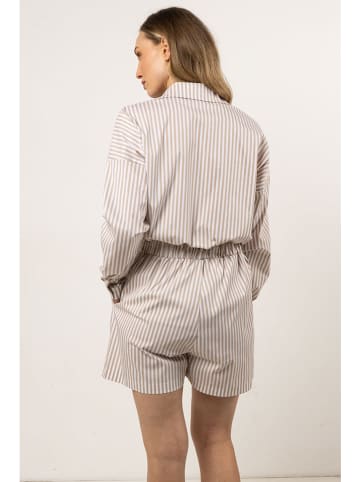 Awama Shorts in Beige/Weiss