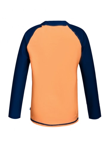 Peek U Badeshirt "Poseidon" in Dunkelblau/ Orange