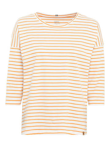 Camel Active Bluse in Weiß/ Orange