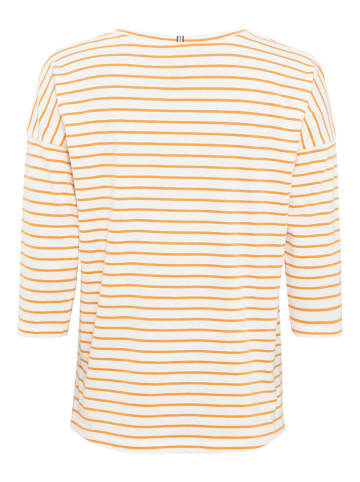 Camel Active Bluse in Weiß/ Orange
