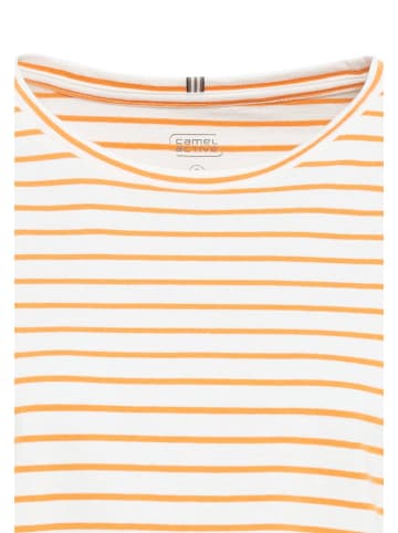 Camel Active Bluse in Weiß/ Orange