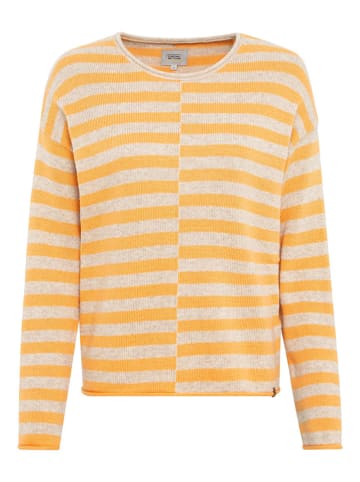 Camel Active Sweter w kolorze szaro-pomarańczowym