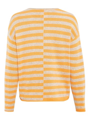 Camel Active Pullover in Orange/ Beige