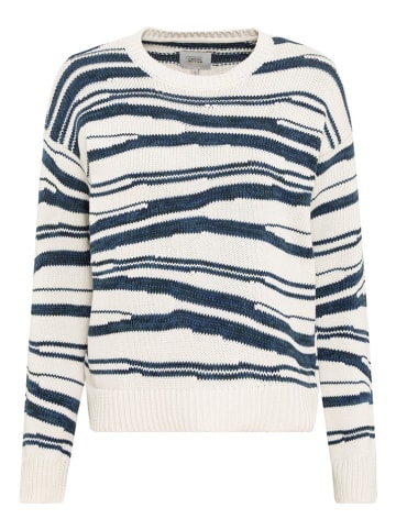 Camel Active Sweter w kolorze biało-granatowym