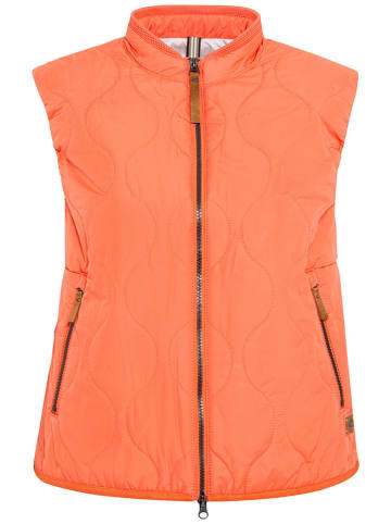 Camel Active Doorgestikte bodywarmer oranje