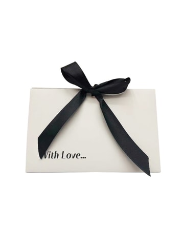 DI GIORGIO Geschenktüte in Creme/ Schwarz