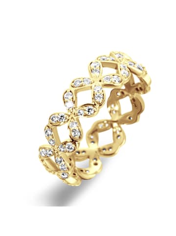 ÔNESSA Beschicht. Ring mit Edelsteinen